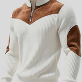 Kortez – Suéter Tricot Casual con Media Cremallera