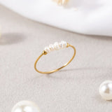 Grace - Anillo con perla de agua dulce
