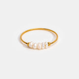 Grace - Anillo con perla de agua dulce