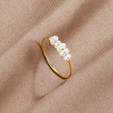 Grace - Anillo con perla de agua dulce