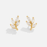 Pendientes de Aro Cristalinos Chic