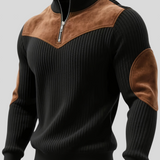 Kortez – Suéter Tricot Casual con Media Cremallera