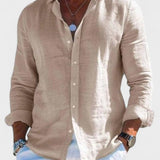 Dennis - Camisa casual de lino para hombre