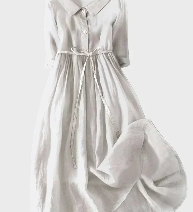 Vestido con Cuello Elegante