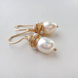 Pendientes vintage de hilo de oro
