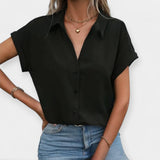 Blanka – Camisa larga de estilo recto y clásico