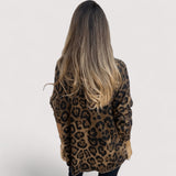 Zlata – Camiseta casual de mujer con estampado de leopardo