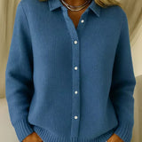 Carmela | Chaqueta de Punto Texturizada con Botones