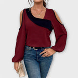 Anica - Blusa con escote cuadrado