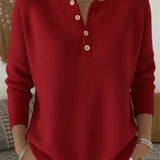 Helena | Suéter con botones Henley