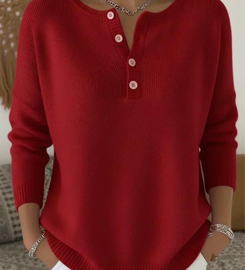 Helena | Suéter con botones Henley