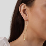 Pendientes con flecos en forma de gota