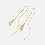 Pendientes con flecos en forma de gota