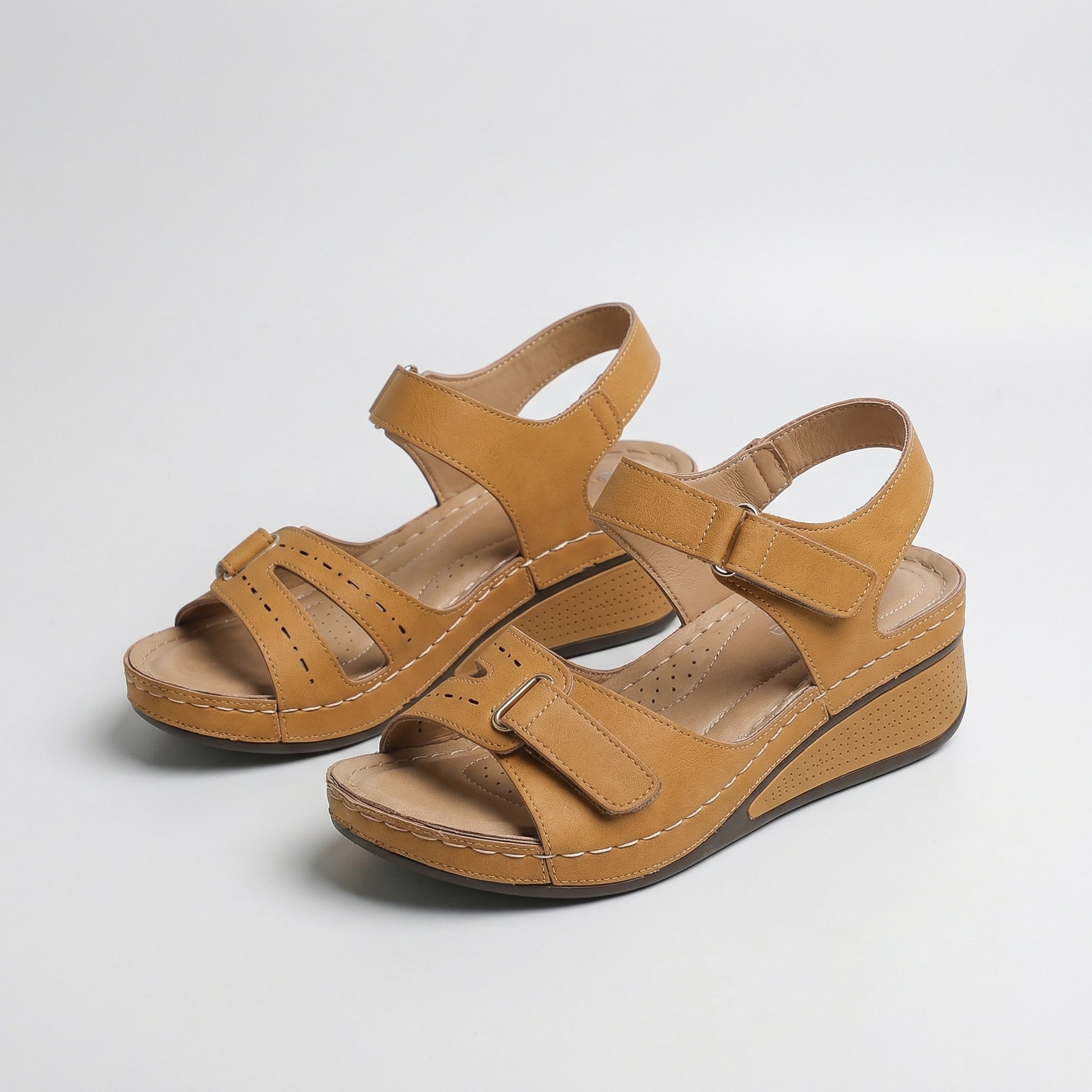 Sandy - Sandalias ortopédicas cómodas con tacón