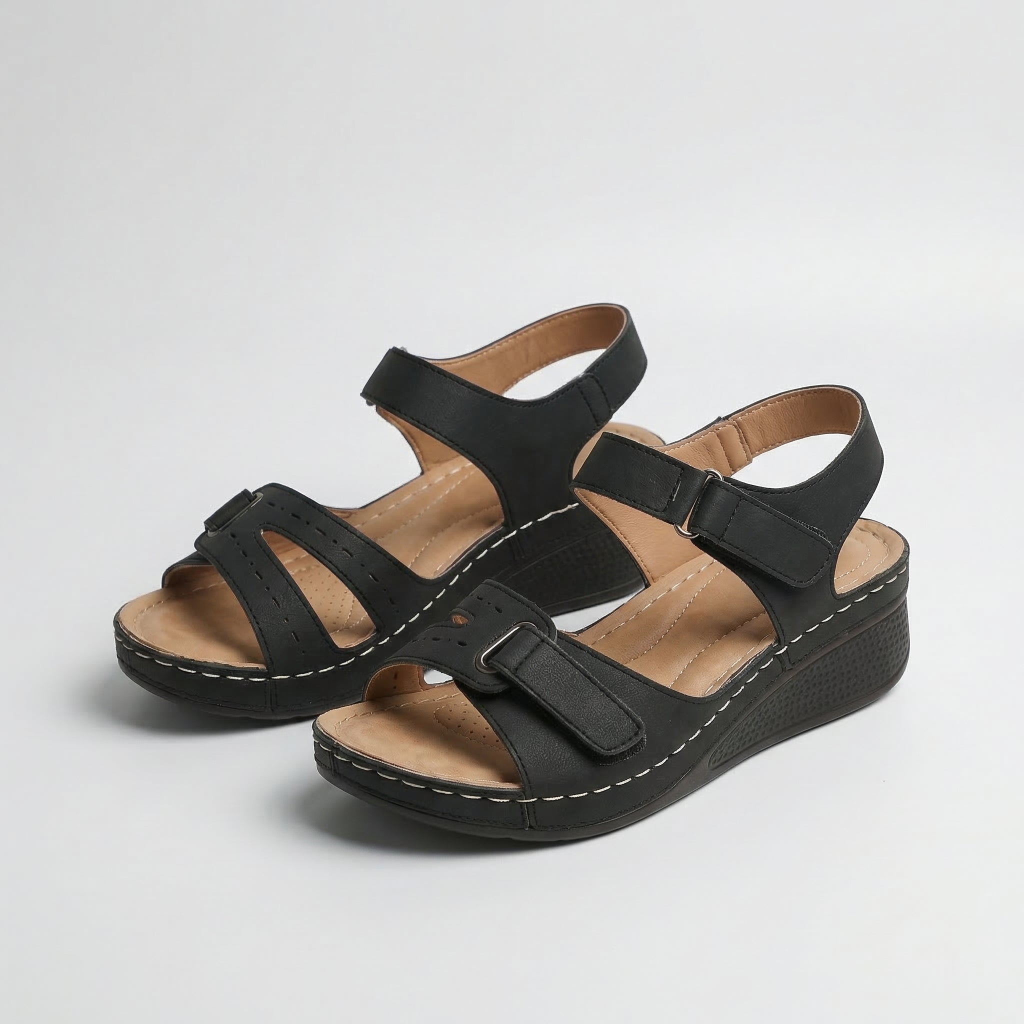 Sandy - Sandalias ortopédicas cómodas con tacón