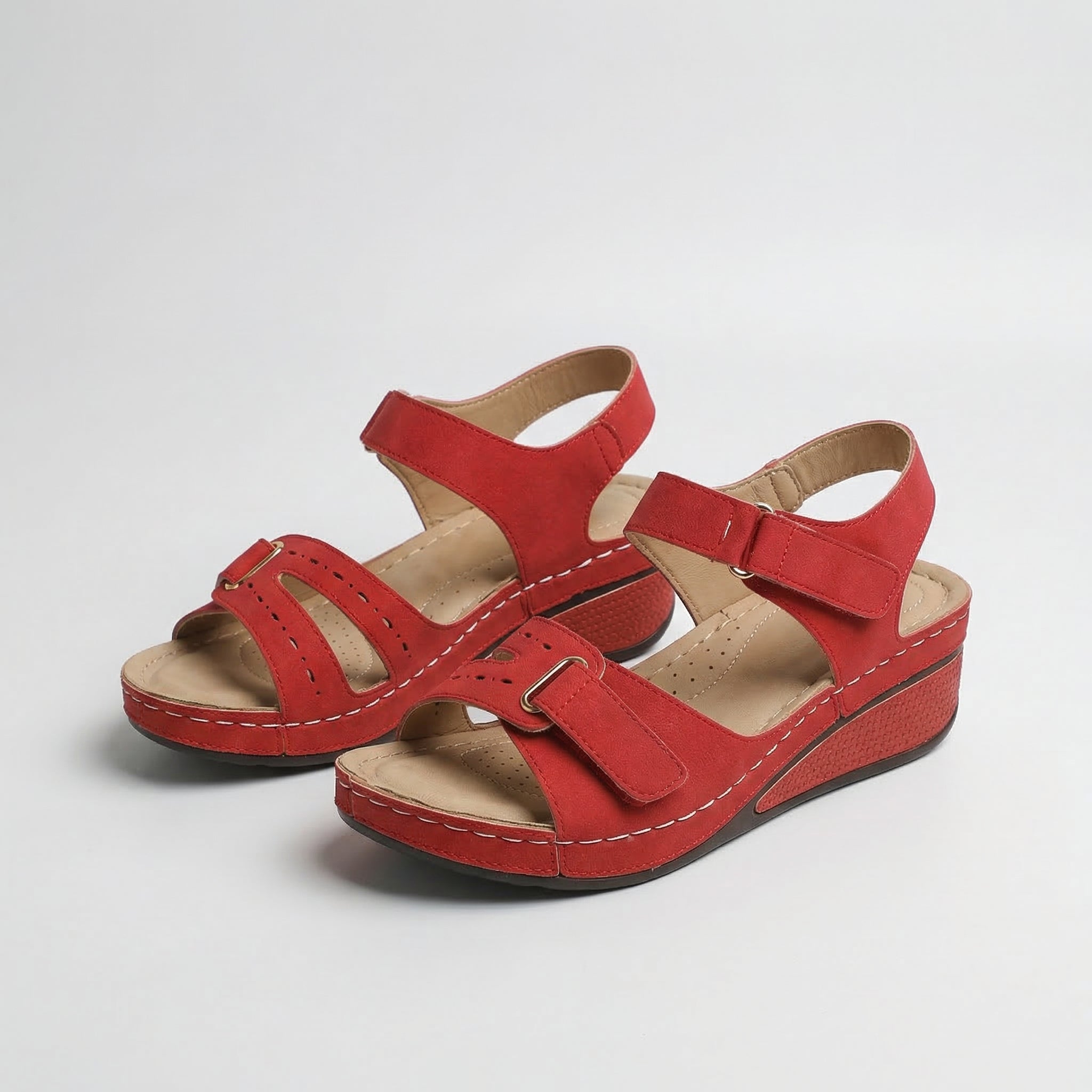 Sandy - Sandalias ortopédicas cómodas con tacón