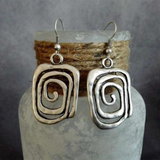 Pendientes Boho Espiralados de Plata