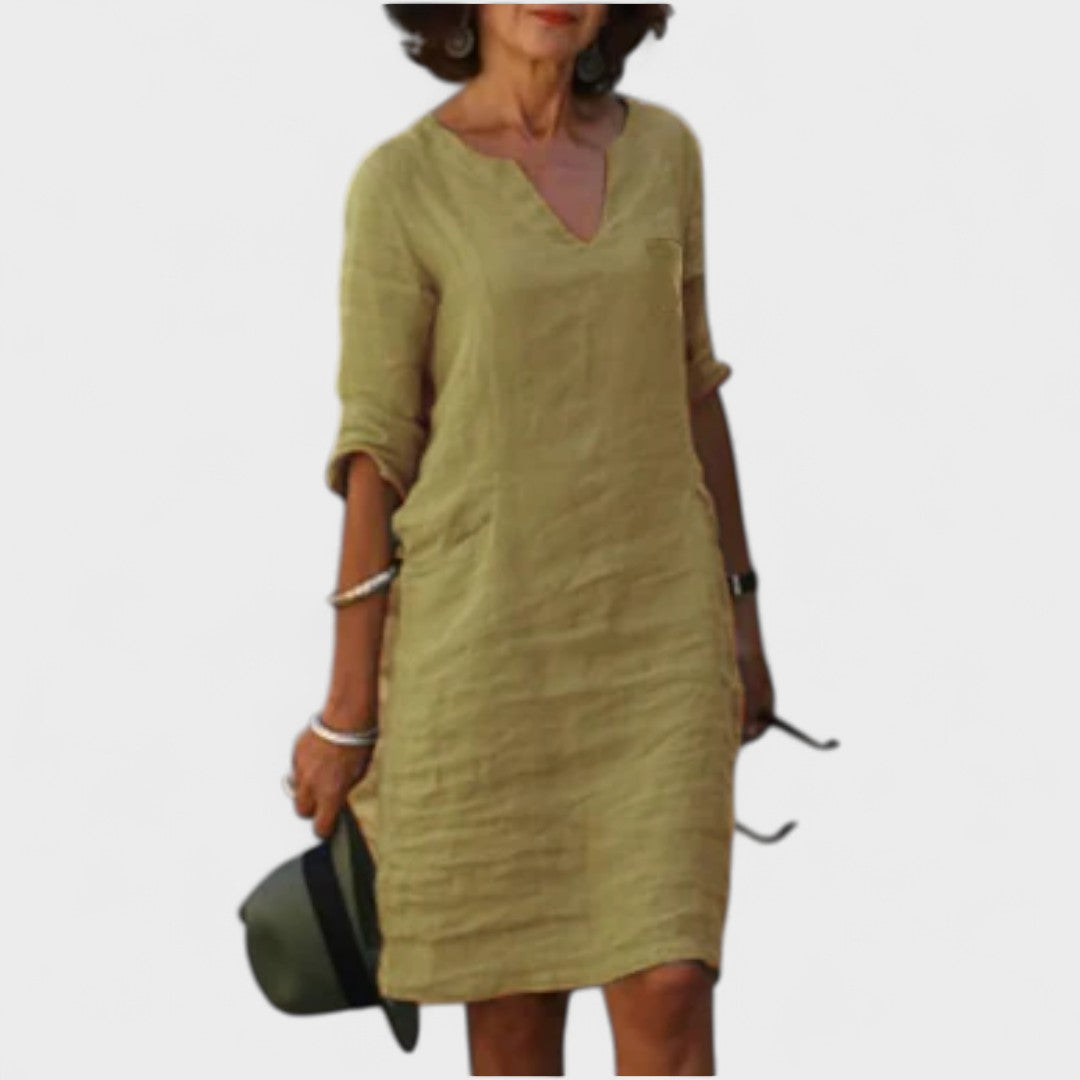 Lana - Vestido con escote en V