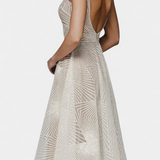 Vestido largo Dragana con bordados