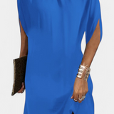 Vestido Midi Ena Sin Tiempo con Escote Redondo