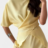 Conjunto Sara con Top de Espaldas Cruzadas y Falda Ligera
