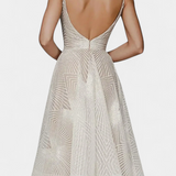 Vestido largo Dragana con bordados