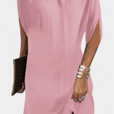 Vestido Midi Ena Sin Tiempo con Escote Redondo
