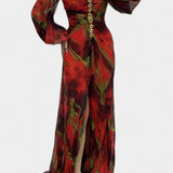 Vestido Leona Maxi con Pliegues