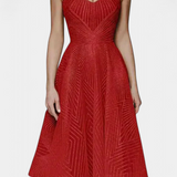 Vestido largo Dragana con bordados