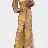 Vestido Leona Maxi con Pliegues