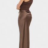Vestido Largo de Fiesta con Escote Asimétrico
