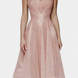 Vestido largo Dragana con bordados
