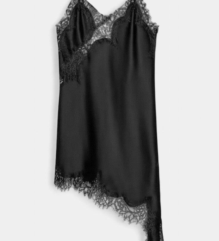 Katarina Mini Vestido con Tirantes y Encaje