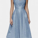 Vestido largo Dragana con bordados