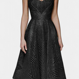 Vestido largo Dragana con bordados