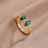 Luxe - Collar Verde Anillo