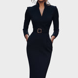 Hanna – Vestido con cuello alto