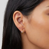Pendientes de oro cristalino Artie
