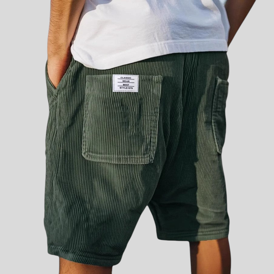 Lenoir - Pantalones cortos elegantes de terciopelo