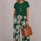 Rosie | Conjunto floral elegante de dos piezas