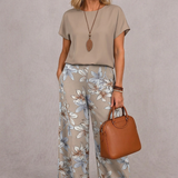 Rosie | Conjunto floral elegante de dos piezas