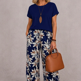 Rosie | Conjunto floral elegante de dos piezas