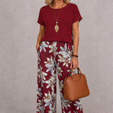Rosie | Conjunto floral elegante de dos piezas