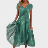 Lucija™ – Elegante vestido midi con escote en V
