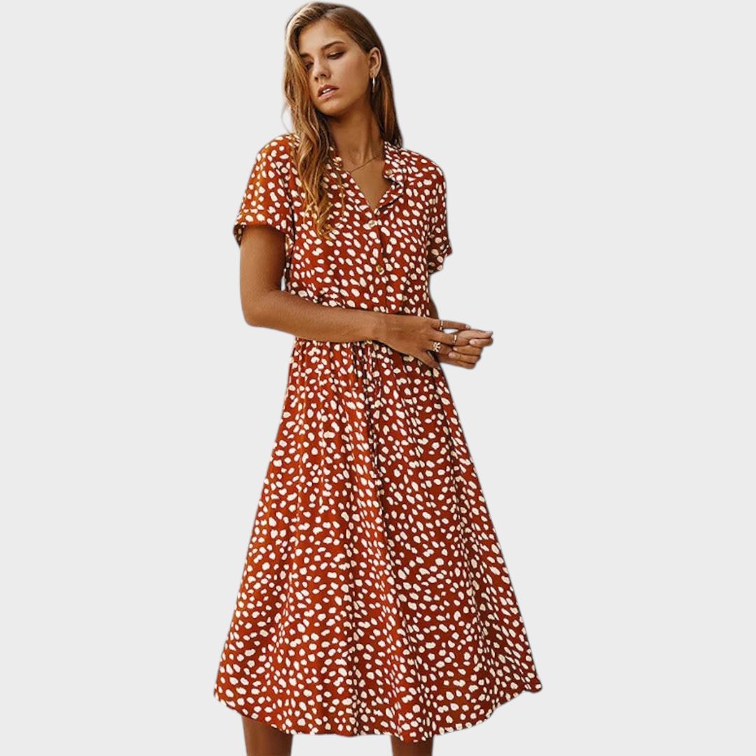 Tena - Vestido de Verano Elegante Multicolor
