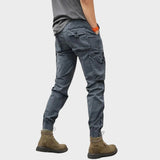 Marco - Pantalones cargo elásticos con bolsillos