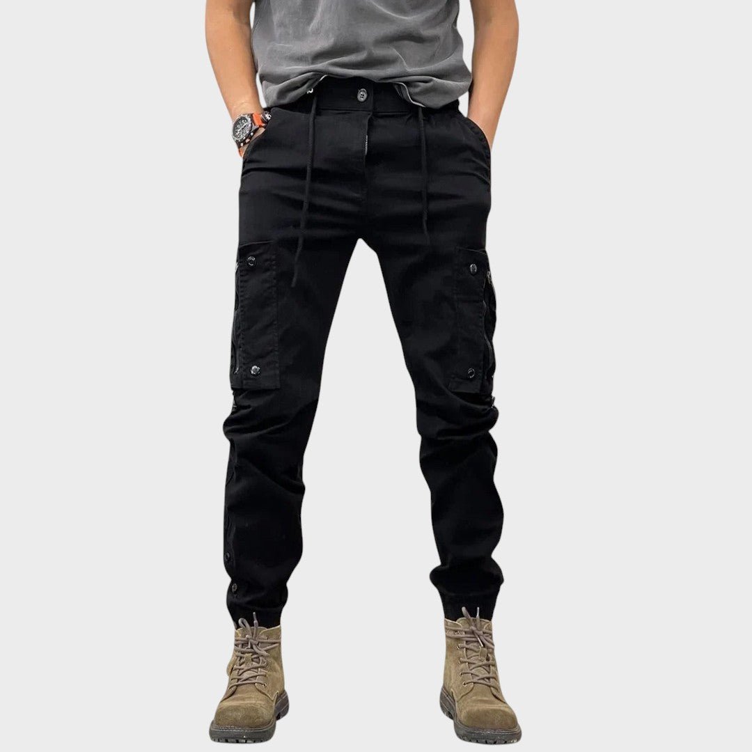 Marco - Pantalones cargo elásticos con bolsillos
