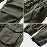 Marco - Pantalones cargo elásticos con bolsillos