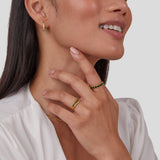 Mary - Anillo Multicapa Verde Esmeralda