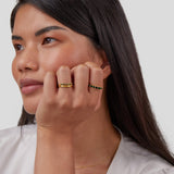 Mary - Anillo Multicapa Verde Esmeralda